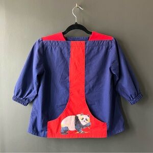 Vintage Art Smock Apron for Kids (4-6y) Panda Arts & Crafts Sarreau Tablier